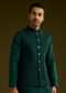 Emerald Green Rayon Kurta Jacket Set
