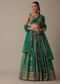 Enchanting Green Lehenga Set With Bead Embellishments