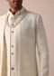 Exquisite White Silk Sherwani With Intricate Embroidery