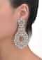 Fancy Crystal Studded Dangling Earrings O Online - Kalki Fashion