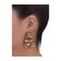 Fancy Gold Plated Geometric Shaped Earrings With Four Nano Jhumkas Online - Kalki Fashion