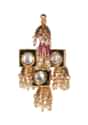 Fancy Gold Plated Geometric Shaped Earrings With Four Nano Jhumkas Online - Kalki Fashion