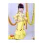 Featuring Green Yellow Layered Palazzo Set With Printed Blouse Online - Kalki Fashion