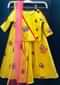 Yellow Crop Top With Palazzo And Net Dupatta Online - Kalki Fashion