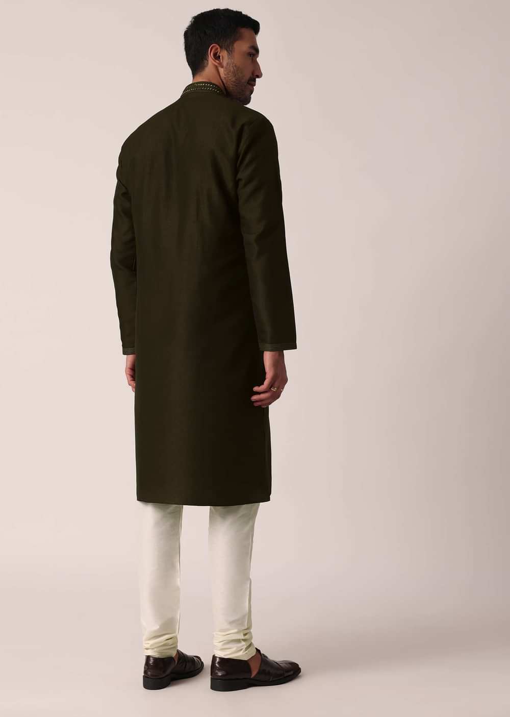 Festive Green Kurta Set For Men