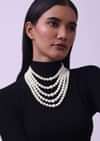 Five Layered Mother Of Pearls Mala