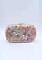 Floral diamond baby pink sling clutch bag only on Kalki