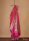 Fluorescent Pink Banarasi Saree In Katan Silk With Paithani Pallu And Unstitched Blouse