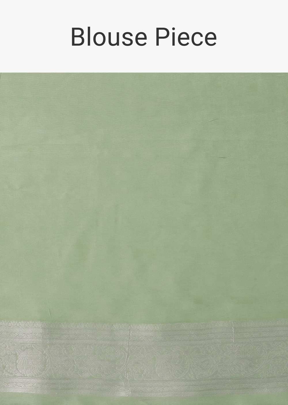 Forest Shade Green Woven Saree In Dola Silk And Silver Weave