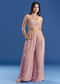 Gleaming Tissue Croptop And Palazzo Set With Beadwork