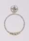 Gold And Silver Plated Earrings With Stones In Round Pattern Online - Kalki Fashion