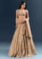 Gold Banarasi Silk Bridesmaid Lehenga With Heavy Hand Embroidery