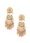 Gold-Finish Kundan Choker Necklace Set With Intricate Colourful Meenakari Work In Mix Metal