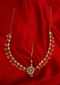 Gold plated bridal maatha patti with nano moti bunch drop only on Kalki