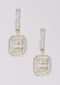 Gold Plated Earrings Studded With Stones In Geometric Pattern Online - Kalki Fashion