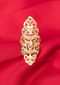 Gold plated metal ring with cut out only on Kalki