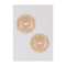 Gold Plated Round Stud With Pale Wheat And White Stones Online - Kalki Fashion