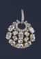 Gold Plated Studs In Round Motif With Crystals And Stones Online - Kalki Fashion