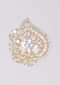 Gold Plated Studs With Crystals, Bugle Beads And Stones In Spade Motif Online - Kalki Fashion