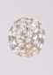 Gold Plated Studs With Leaf Cut Crystals In Abstract Pattern Online - Kalki Fashion