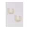 Gold Plated Studs With Stones And Bugle Beads In Crescent Shape Online - Kalki Fashion