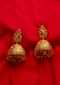 Gold plated uncut self carved traditional jhumkas