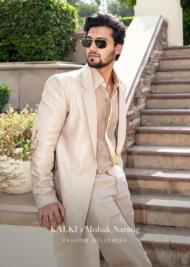 Gold Beige Brocade Tuxedo Suit Gold Beige Brocade Tuxedo Suit