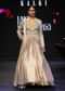 Gold Brocade Jacket And Rushing Skirt Suit