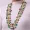 Gold Finish Beaded Mala In Mix Metal