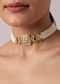 Gold Finish Choker Set With Studded And Meenakari Work
