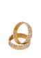 Gold Finish Jadau Kundan Kadas With Synthetic Stones And Beads