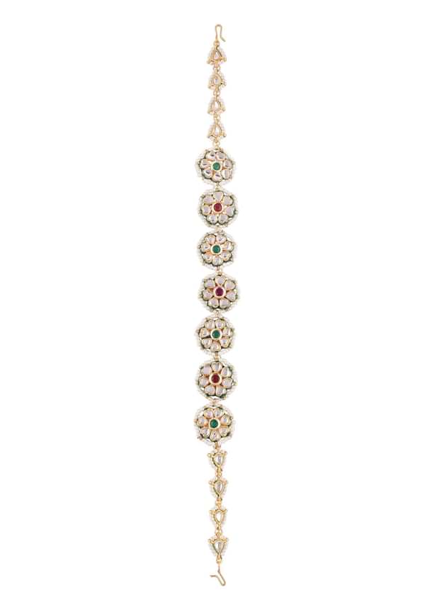 Gold Finish Kundan Matha Patti with Pearls Gold Finish Kundan Matha Patti with Pearls