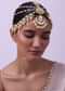 Gold Finish Kundan Sheeshphool In Mix Metal With Pearls