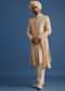 Gold Hand Embroidered Sherwani Suit