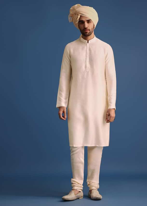 Gold Hand Embroidered Sherwani Suit