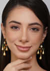 Gold Multi Navratna Earrings