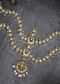 Gold Plated Kundan Mathapatti Adorned With Crescent Shaped Embellishments