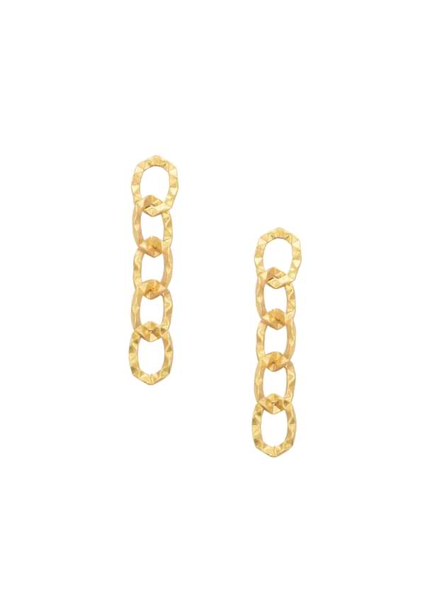 Gold Plated Link Style Chain Danglers