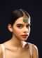 Gold Plated Mangtika With Kundan Polki And Dangling Green And Pastel Bead Fringes