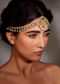 Gold Plated Silver Alloy Kundan Pearls Mathapatti