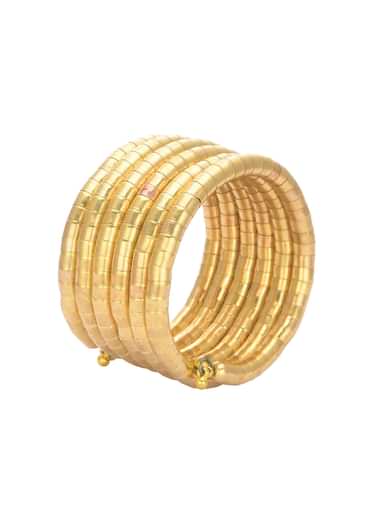 Gold Plated Stacked Style Bangle