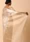 Gold Raw Silk Saree With Unstitched Blouse Fabric