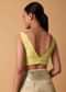 Gold Silk Chanderi Saree With Resham Motifs And Unstitched Blouse Piece