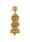 Gold Tone Temple Necklace With Layered Earrings