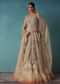 Gold Toned Embroidered Bridal Lehenga And Heavy Tube Top With Jacket
