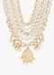 Gold Toned Multi Layered Pearl And Kundan Mala