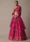 Graceful Pink Lehenga Set With Sequin Embroidery