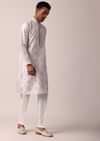 Graceful Pink Silk Kurta Set For Men