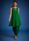 Green Georgette Leheriya Embroidered Dhoti Set