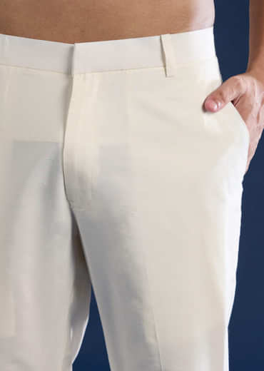 Green Raw Silk Jacket Kurta Set with Dori Work